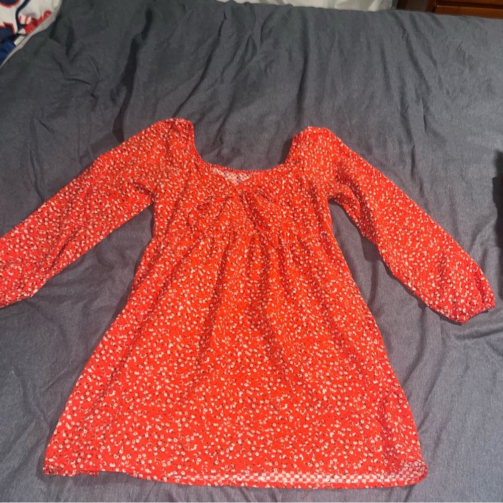 a new day Red Floral Dress